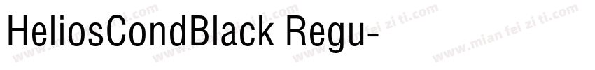 HeliosCondBlack Regu字体转换
